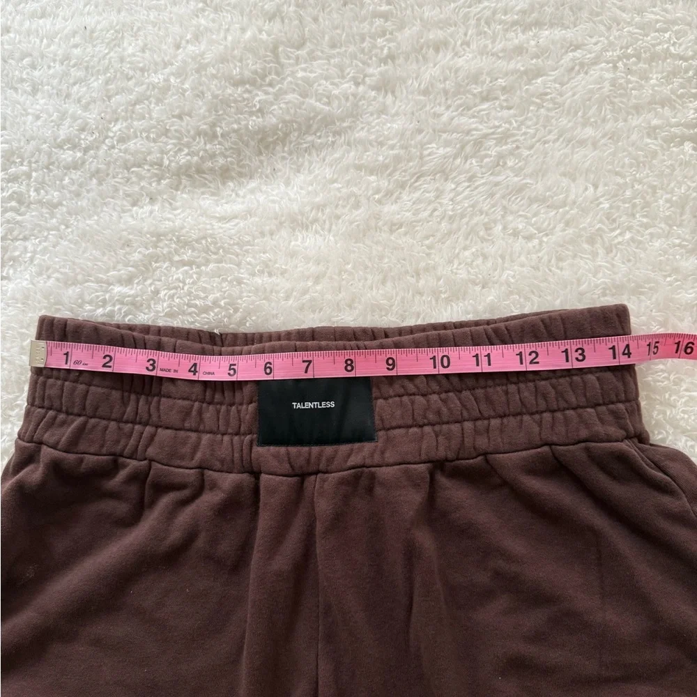 TALENTLESS Women's Chocolate Athletic Shorts - Picture 6 of 7